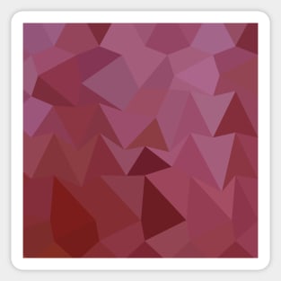 Antique Fuchsia Abstract Low Polygon Background Sticker